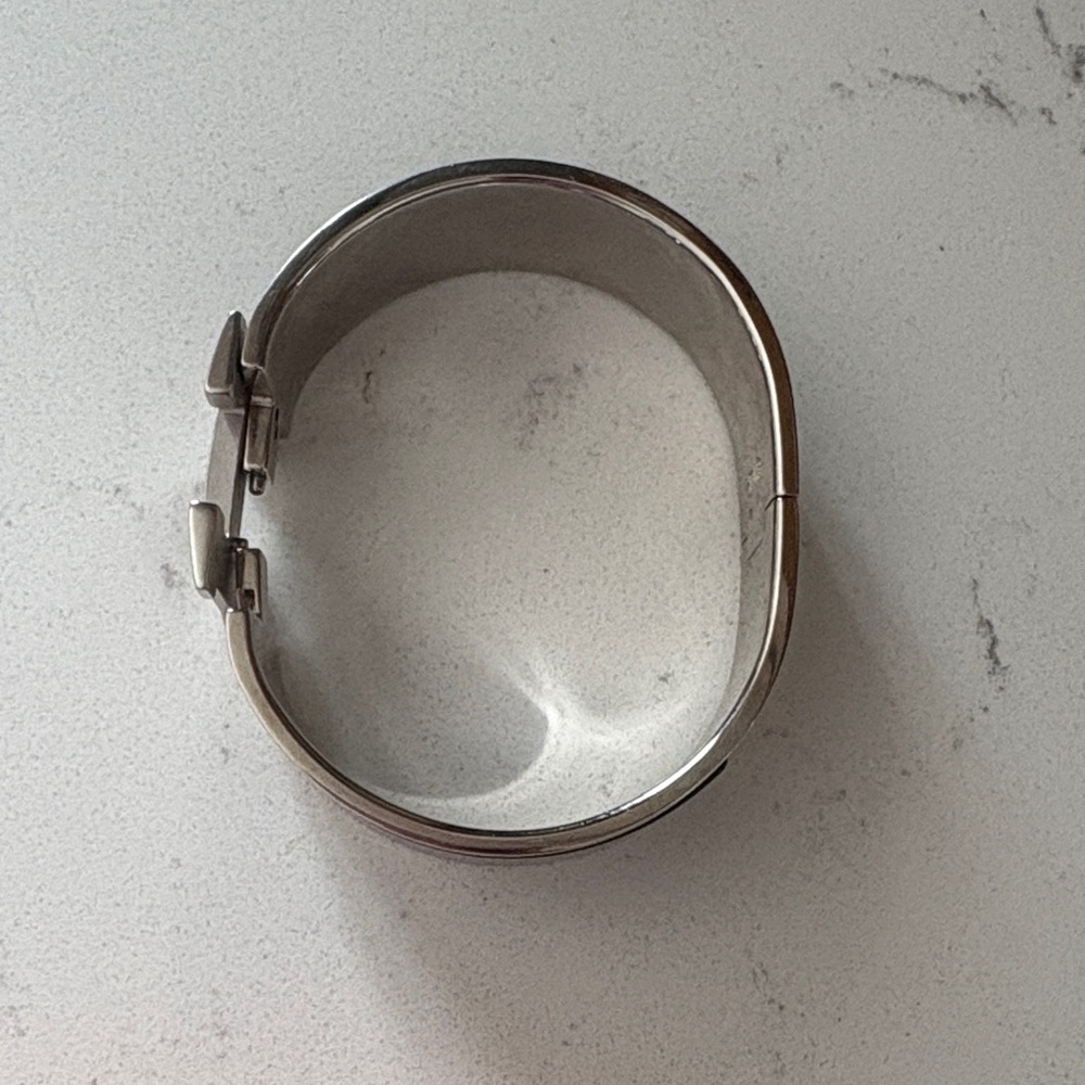 Hermes Black and Silver H Bracelet - Picture 8 of 8